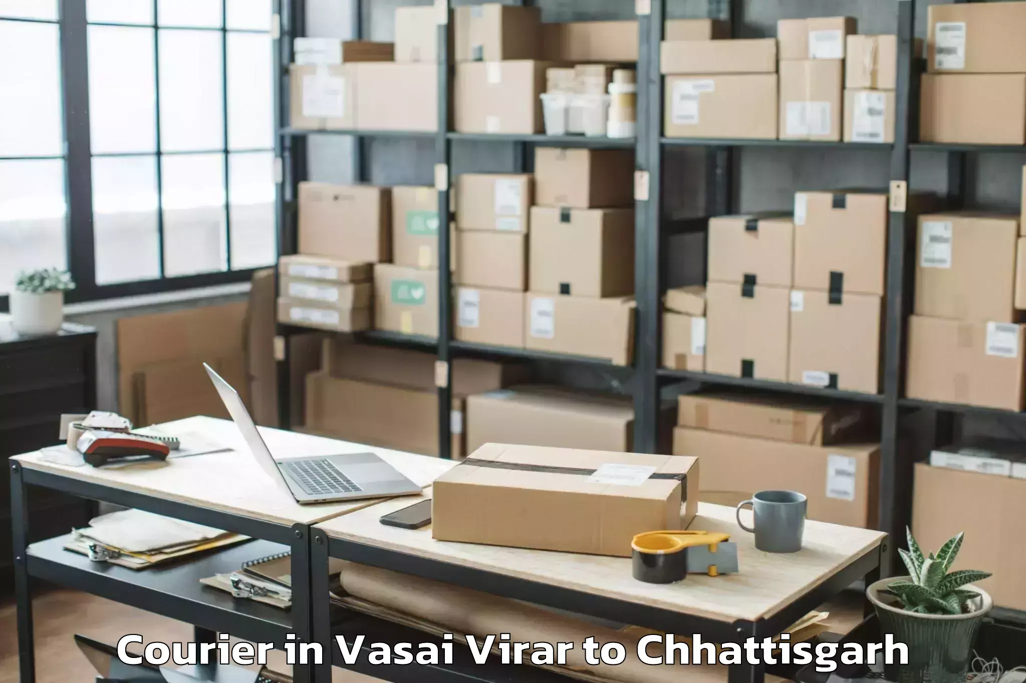 Quality Vasai Virar to Udaipur Dharamjaigarh Courier